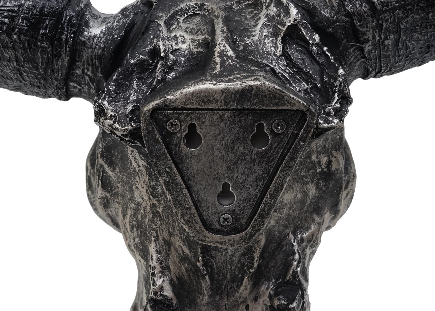 Cosmo Casa - Wanddecoratie - Decoratieve Schedel - Polyresin - Zilver