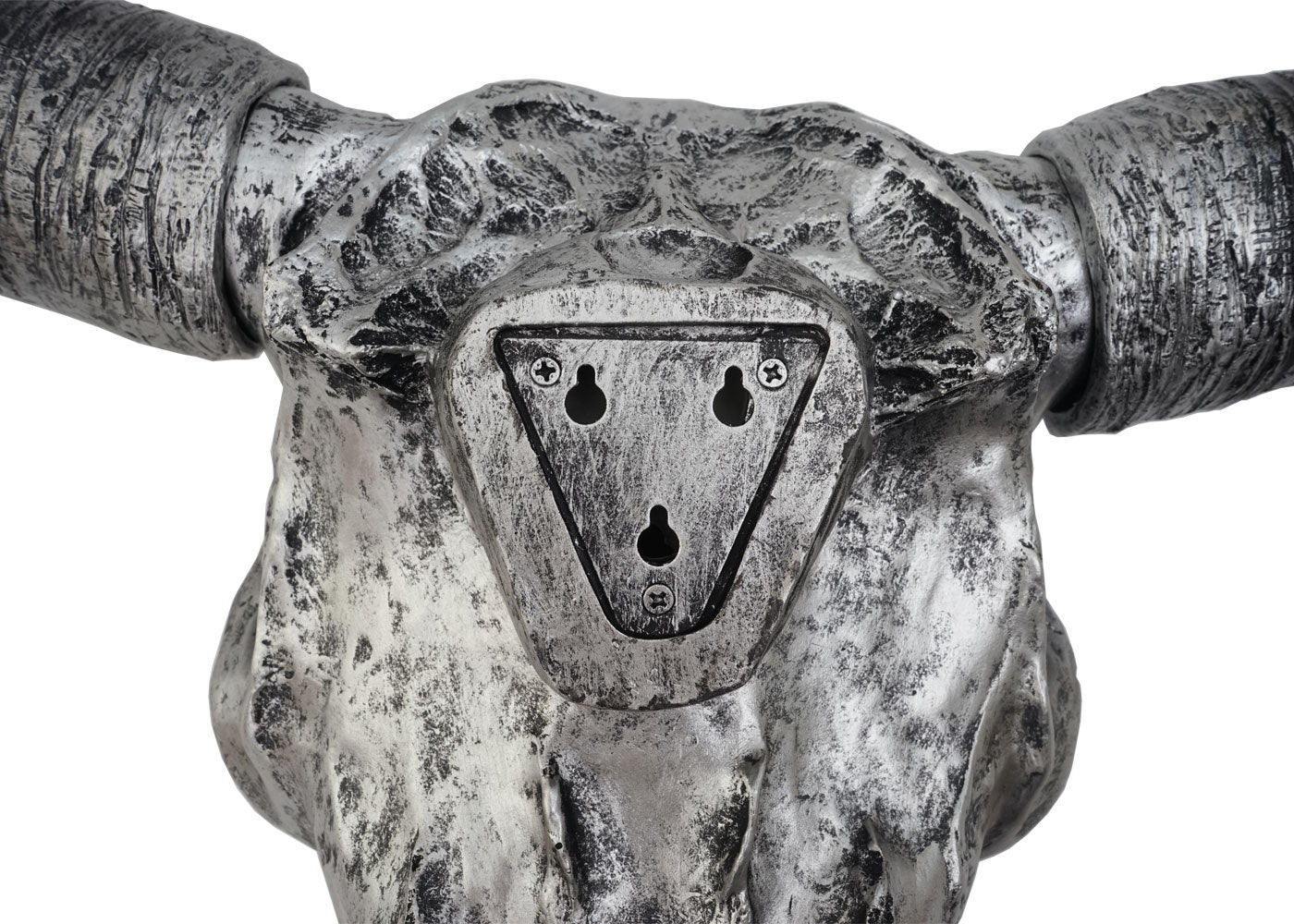 Cosmo Casa - Wanddecoratie - Decoratieve Schedel - Polyresin - Zilver