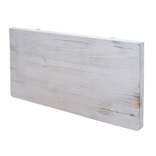 Cosmo Casa - Wandtafel - Opklapbaar Ontwerp - Massief Hout - Shabby White - 120x60 cm
