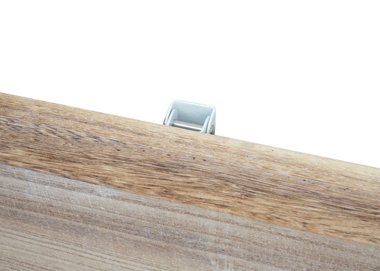 Cosmo Casa - Wandtafel - Opklapbaar Ontwerp - Massief Hout - Natuurkleur - 100x50 cm