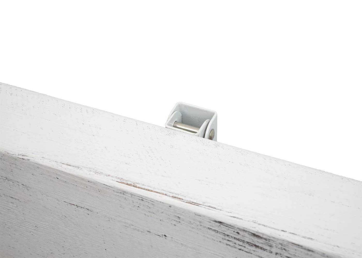 Cosmo Casa - Wandtafel - Opklapbaar Ontwerp - Massief Hout - Shabby White - 100x50 cm