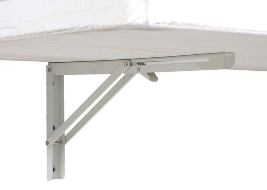 Cosmo Casa - Wandtafel - Opklapbaar Ontwerp - Massief Hout - Shabby White - 100x50 cm