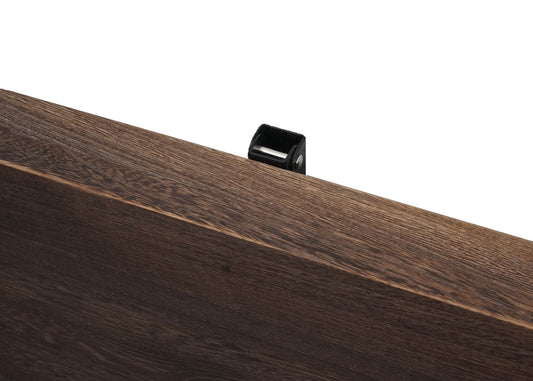 Cosmo Casa - Wandtafel - Opklapbaar Ontwerp - Massief Hout - Shabby Brown - 100x50 cm