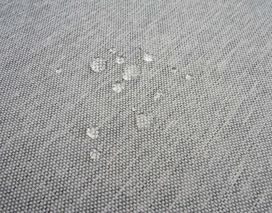 Cosmo Casa - Tuinset met Fauteuil - Loungebank & Fauteuil - Gesponnen Poly & Acaciahout & Aluminium - Lichtbruin - Bekleding Lichtgrijs