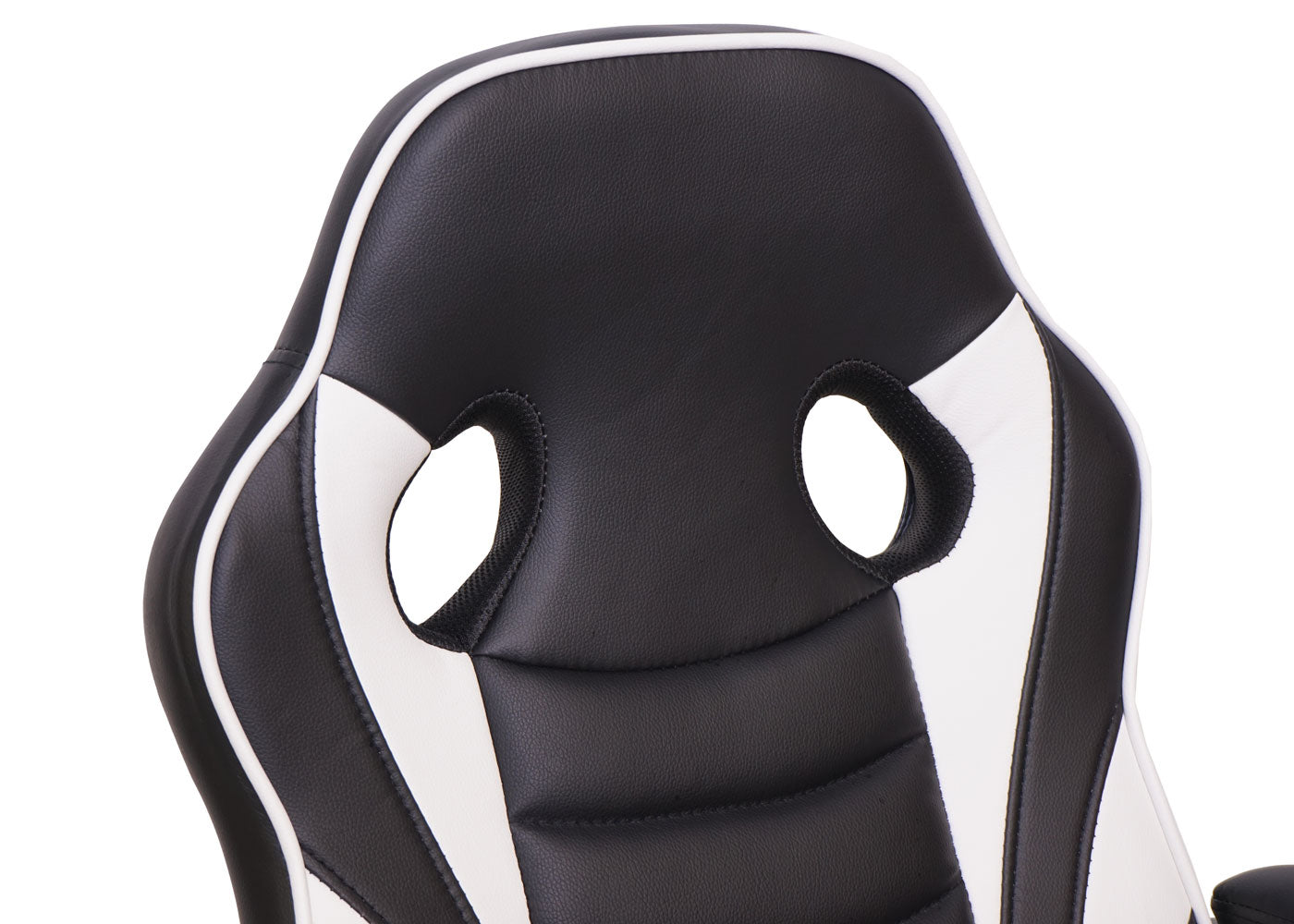 Cosmo Casa - Bureaustoel - Gaming - Kunstleer - Zwart-Wit