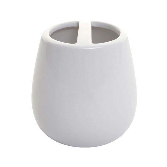 Cosmo Casa - 5-delige Badkamerset - Toiletset Badkameraccessoires - Keramiek - Wit