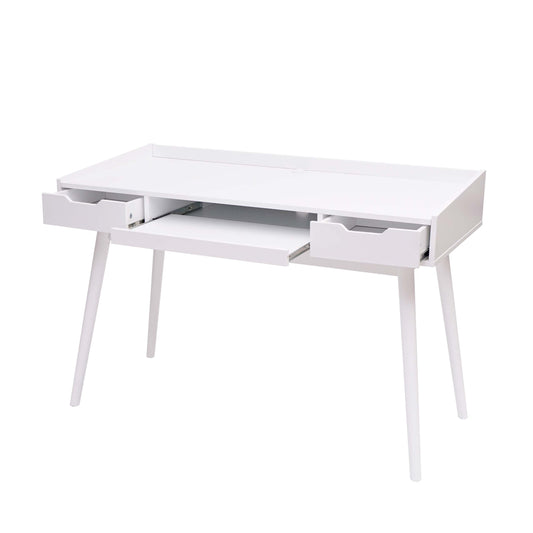 Cosmo Casa - Bureau - Met lade - MDF - Wit - 120x55cm