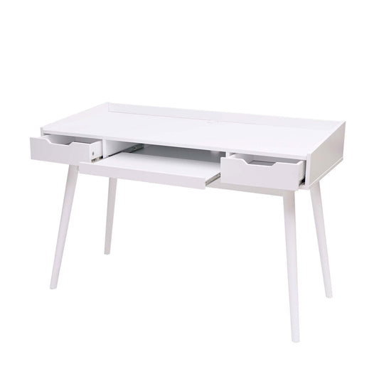 Cosmo Casa - Bureau - Met lade - MDF - Wit - 120x55cm