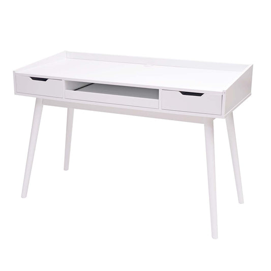 Cosmo Casa - Bureau - Met lade - MDF - Wit - 120x55cm