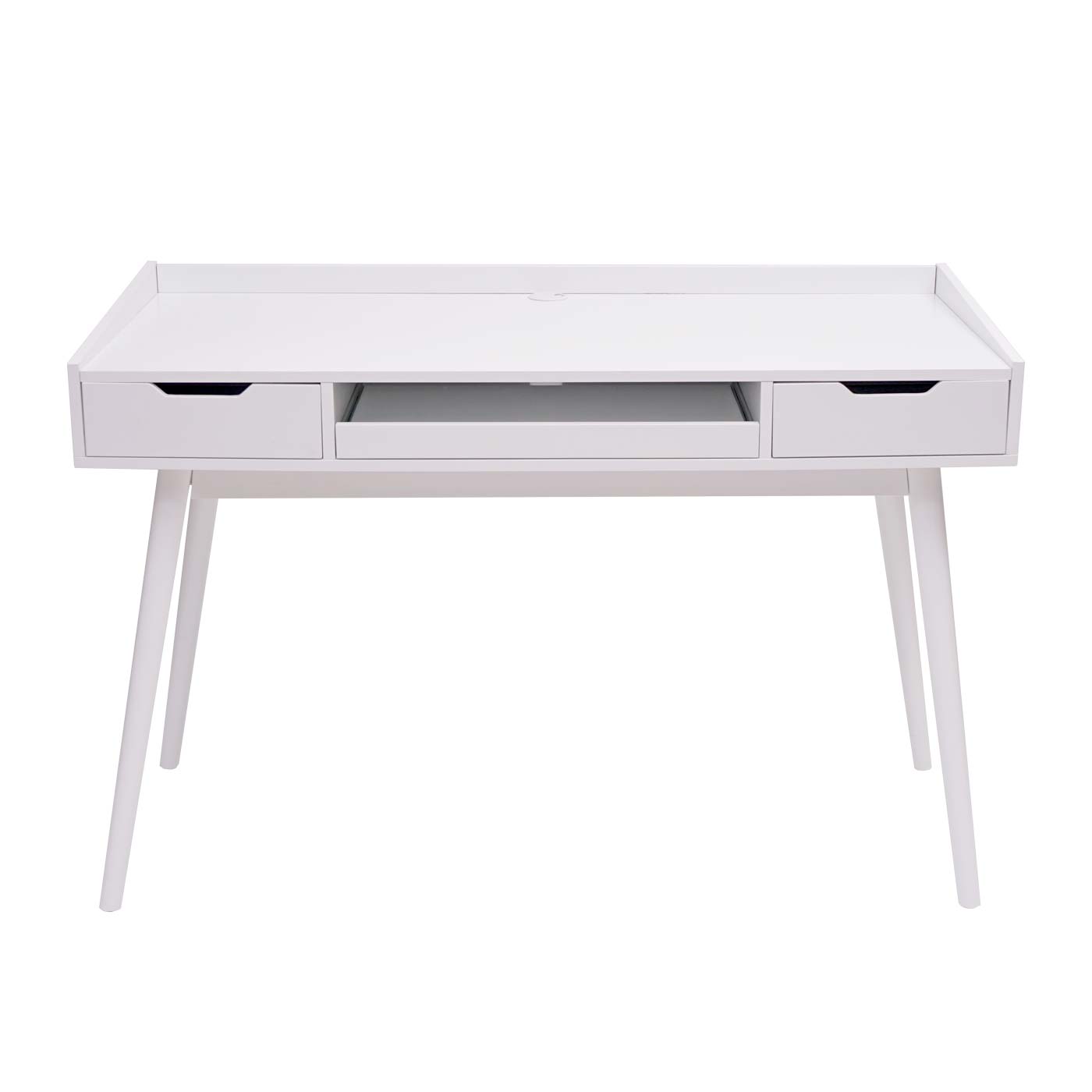 Cosmo Casa - Bureau - Met lade - MDF - Wit - 120x55cm
