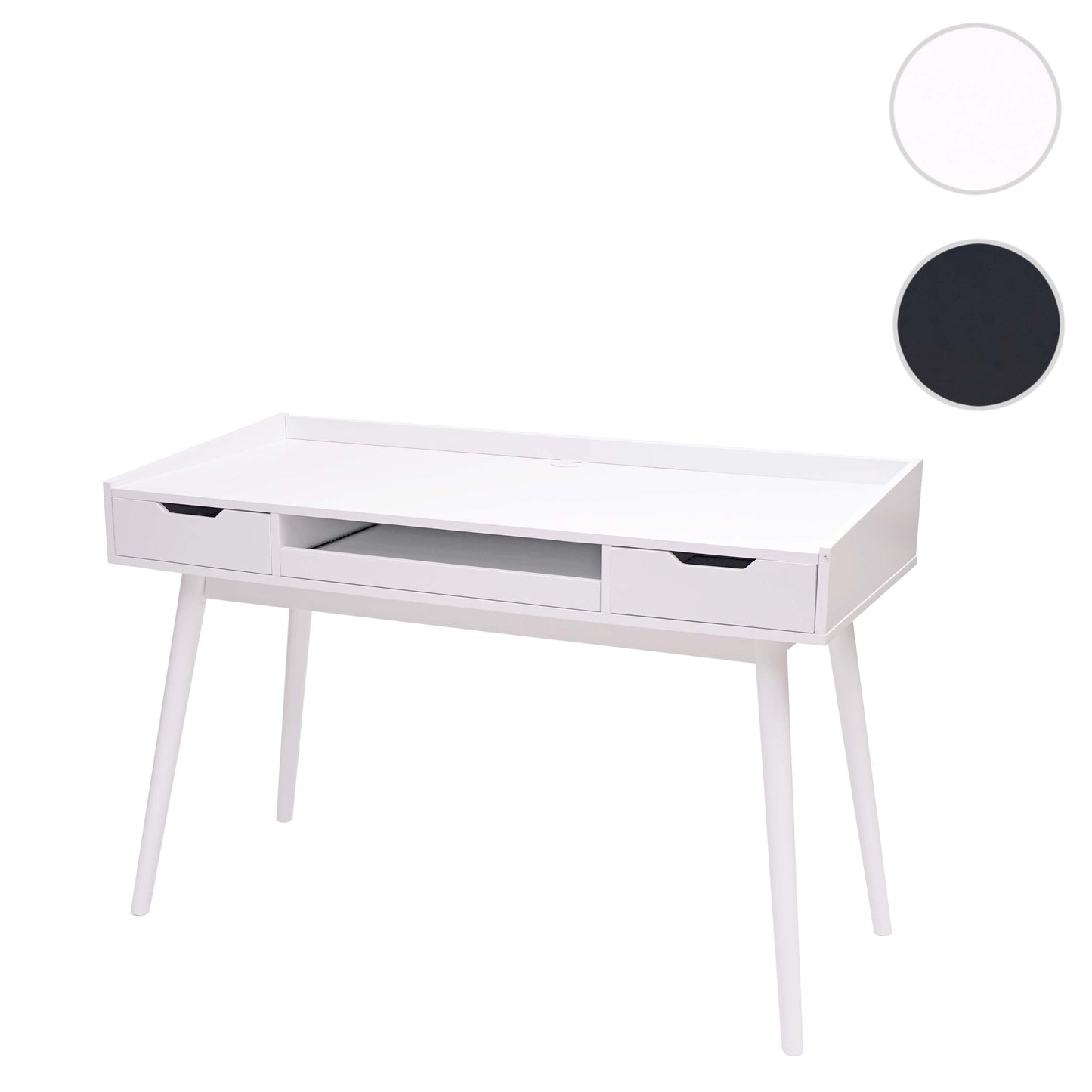 Cosmo Casa - Bureau - Met lade - MDF - Wit - 120x55cm