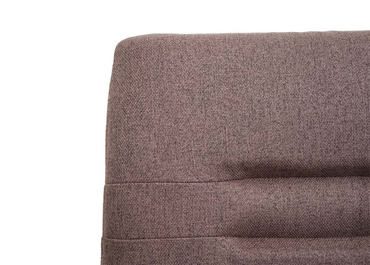 Cosmo Casa - Set van 2 Eetkamerstoelen - Fauteuil - Textiel & Roestvrij staal - Bruin