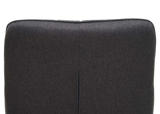 Cosmo Casa - Eetkamerstoel - Met armleuningen - Staal - Grijsbruin - Retro design