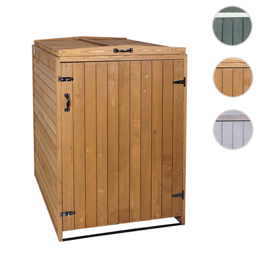 Cosmo Casa - Afvalbakdeksel XL - Voor 1-2 bakken - FSC hout - Bruin - 126x80x98cm