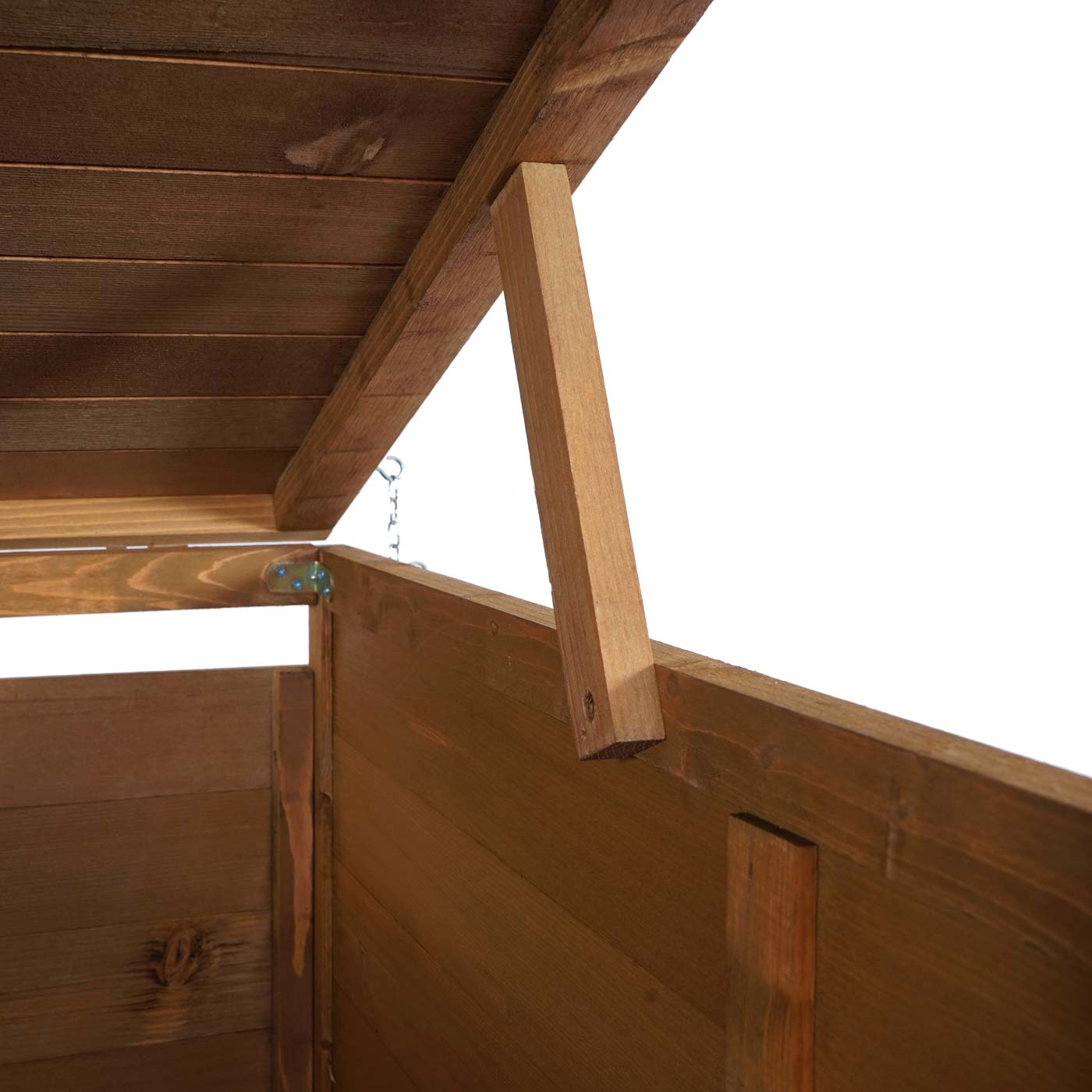 Cosmo Casa - Afvalbakdeksel XL - Voor 1-2 bakken - FSC hout - Bruin - 126x80x98cm