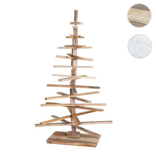 Cosmo Casa - Decoratieve kerstboom - Shabby - Hout - Naturel - 130×82×82 cm