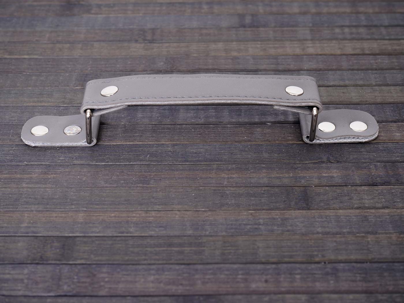 Cosmo Casa - Wasmand - 2 compartimenten - Bamboe - Donkergrijs - 63×55×34 cm