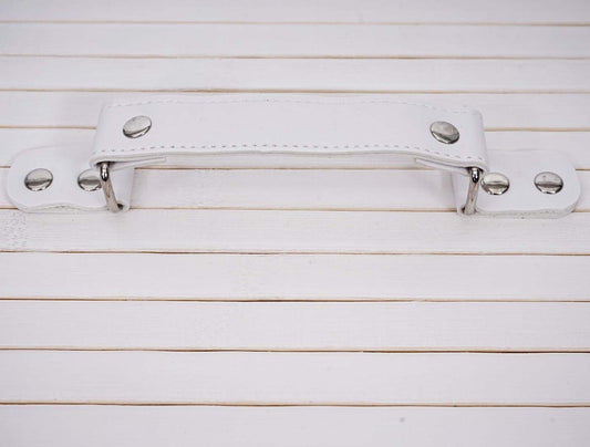 Cosmo Casa - Wasmand - 2 compartimenten - Bamboe - Wit - 63×55×34 cm