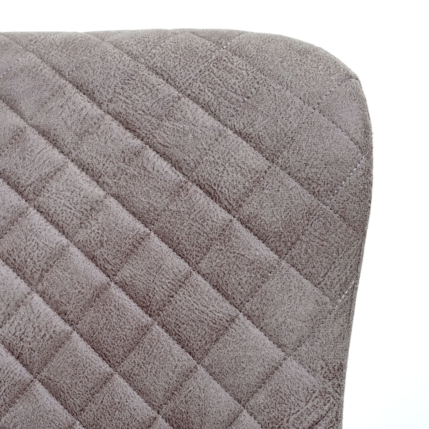 Cosmo Casa - Eetkamerstoelen set van 2 - Vintage stijl - Metaal - Grijs