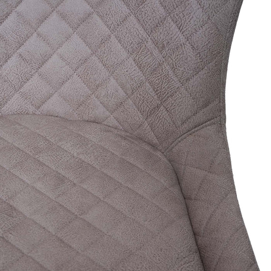 Cosmo Casa - Set van 2 Barkrukken - Voetenbank - Textiel - Grijs