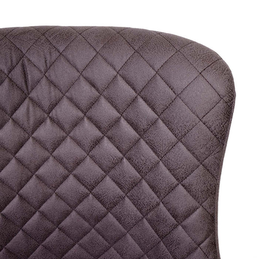 Cosmo Casa - Set van 2 Barkrukken - Voetenbankje - Textiel - Donkergrijs