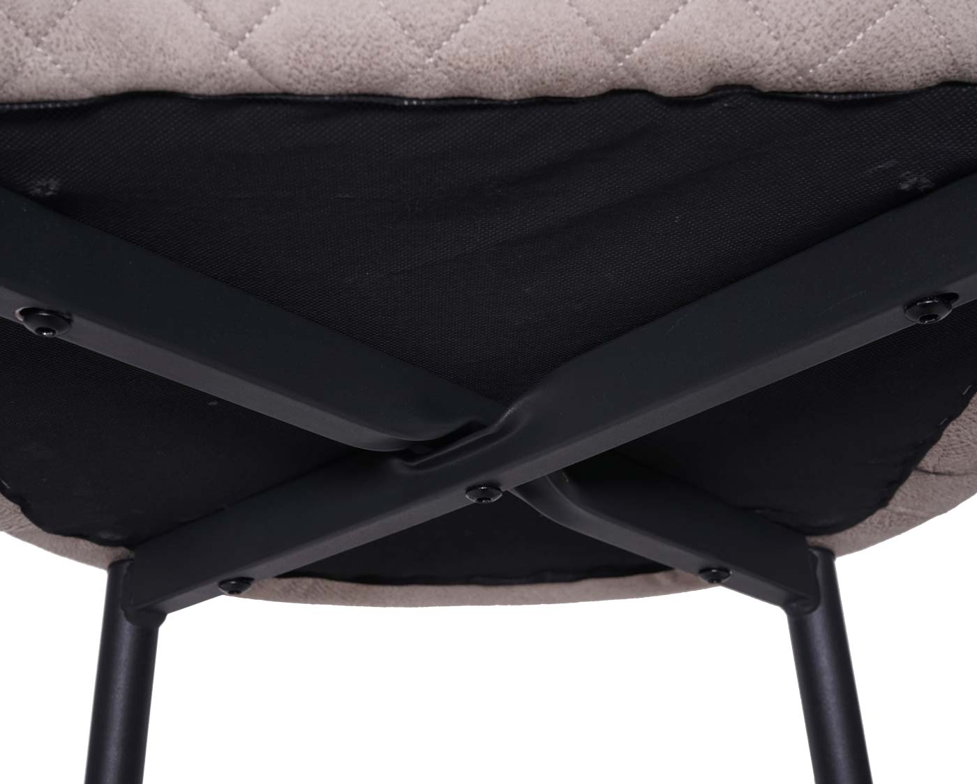 Cosmo Casa - Barkruk - Voetenbankje - Textiel - Grijs