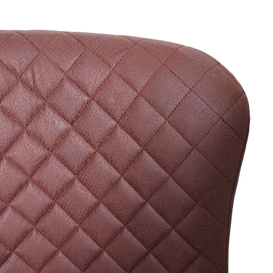 Cosmo Casa - Barkruk - Voetenbankje - Textiel - Bruin