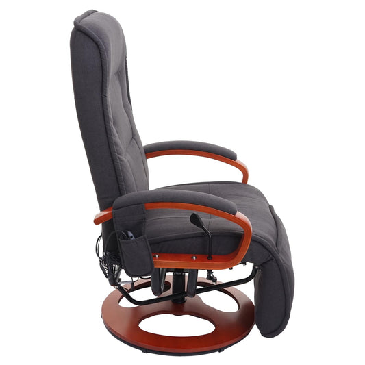 Cosmo Casa - Relaxfauteuil - Massagefauteuil met Stof - Stof - Donkergrijs