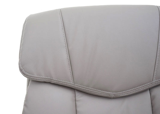 Cosmo Casa - Bureaustoel - Directiestoel - Kunstleer - Taupegrijs