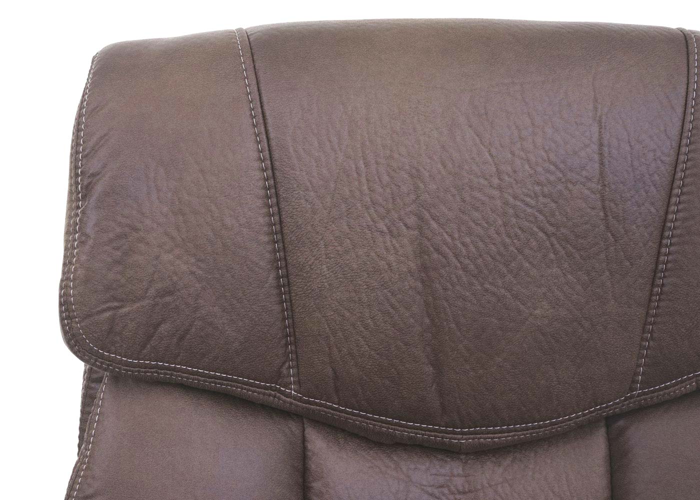 Cosmo Casa - Bureaustoel - Directiestoel - Bureaustoel - Stoftextiel - FSC-gecertificeerd - Bruine Suèdelook