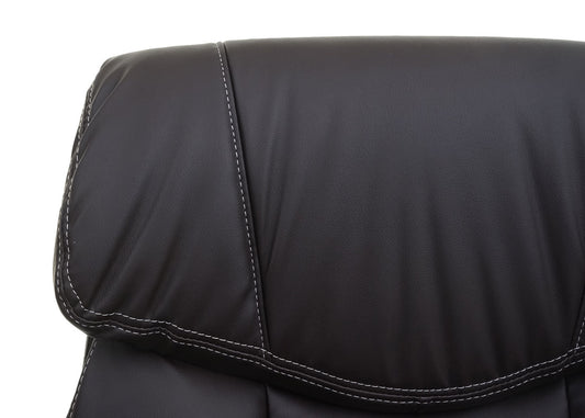 Cosmo Casa - Bureaustoel - Directiestoel - Kunstleer - Koffiebruin