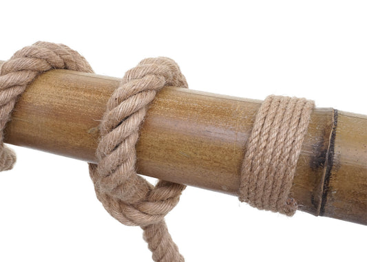 Cosmo Casa - Hanglamp - Vintage - Bamboe & Metaal - Zwart - 3 koepellampenkappen