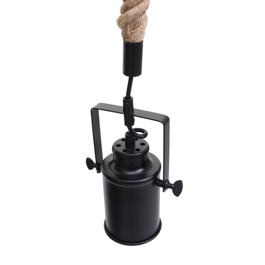 Cosmo Casa - Hanglamp - 3 spots - Bamboe en metaal - Zwart