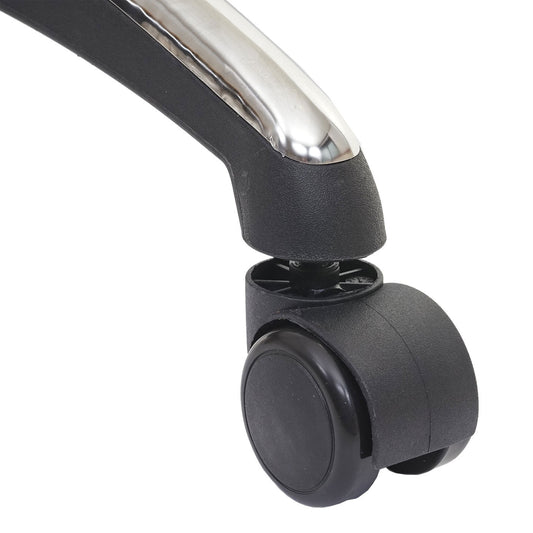 Cosmo Casa - Set Stoelwielen - Harde Vloer - Kunststof - Zwart - Draagkracht Hoog