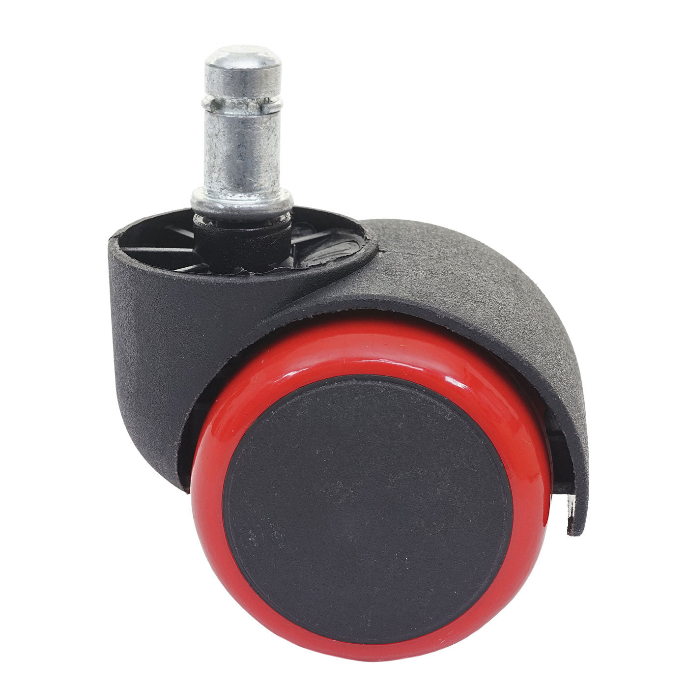 Cosmo Casa - Set Stoelwielen - Harde Vloer - Kunststof - Rood - Draagkracht Hoog