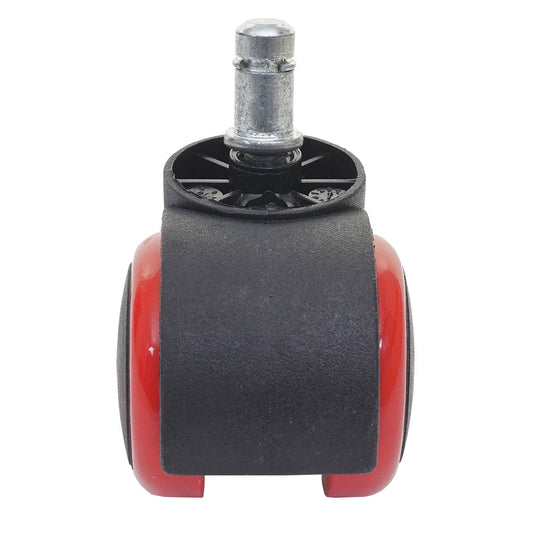 Cosmo Casa - Set Stoelwielen - Harde Vloer - Kunststof - Rood - Draagkracht Hoog