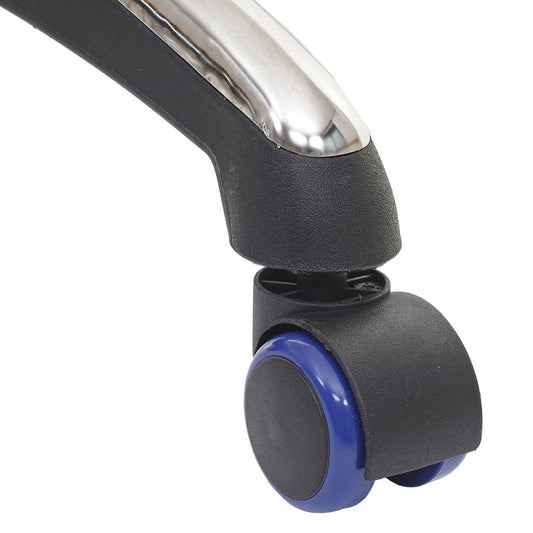 Cosmo Casa - Set Stoelwielen - Harde Vloer - Kunststof - Blauw - Draagkracht Hoog