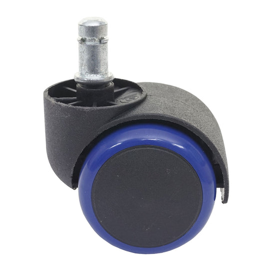 Cosmo Casa - Set Stoelwielen - Harde Vloer - Kunststof - Blauw - Draagkracht Hoog