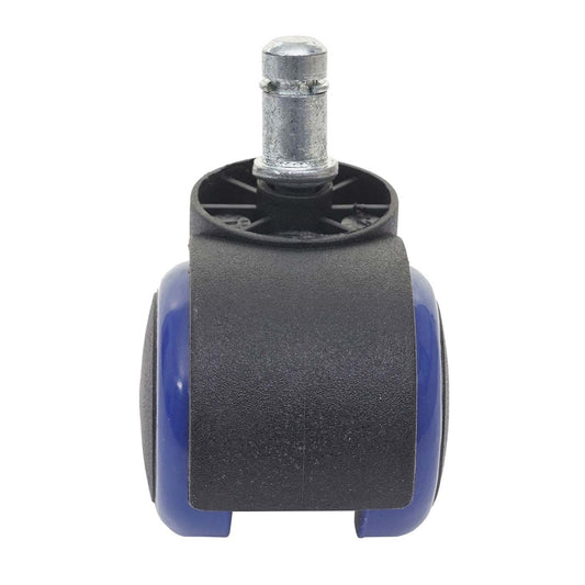 Cosmo Casa - Set Stoelwielen - Harde Vloer - Kunststof - Blauw - Draagkracht Hoog