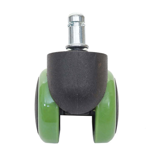 Cosmo Casa - Set Stoelwielen - Harde Vloer - Kunststof - Groen - Draagkracht Hoog