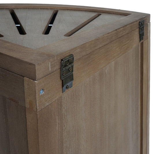 Cosmo Casa - Hoekwasmand - Inklapbaar - Bamboe - Bruin - 66×53×38 cm