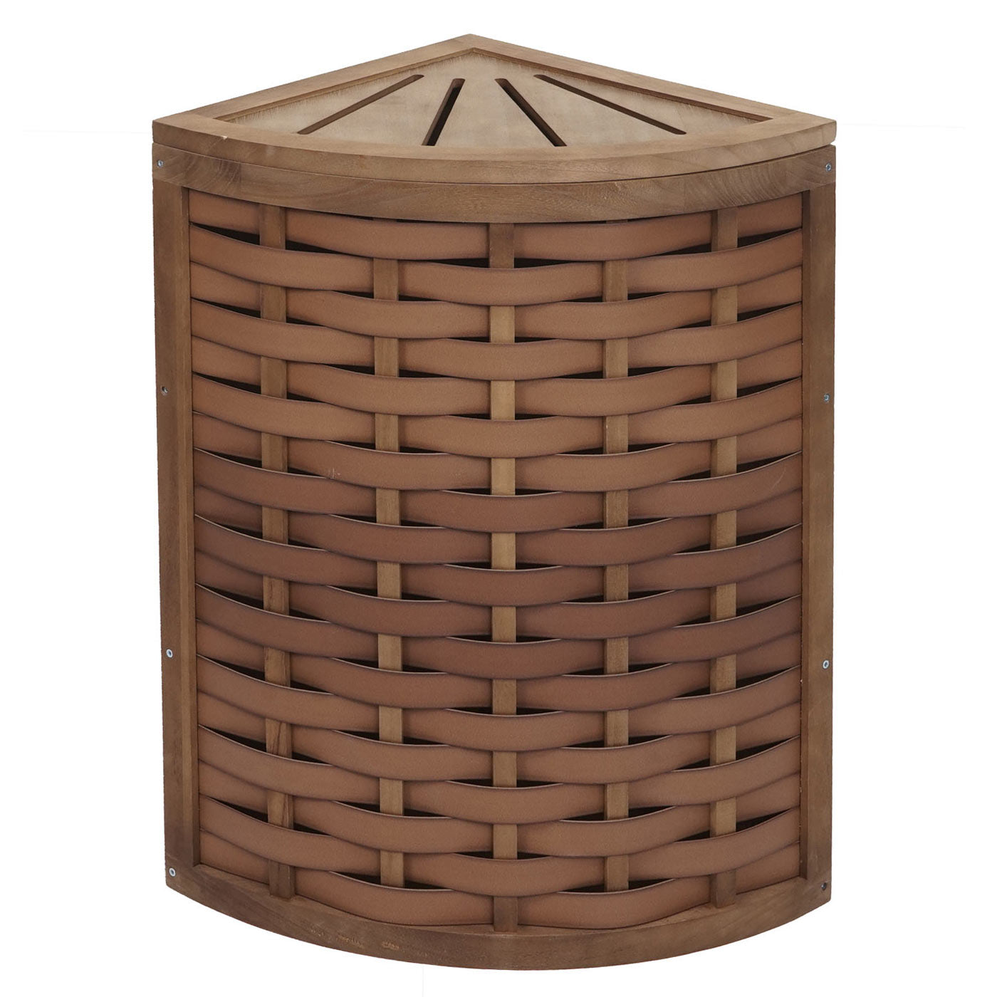 Cosmo Casa - Hoekwasmand - Inklapbaar - Bamboe - Bruin - 66×53×38 cm