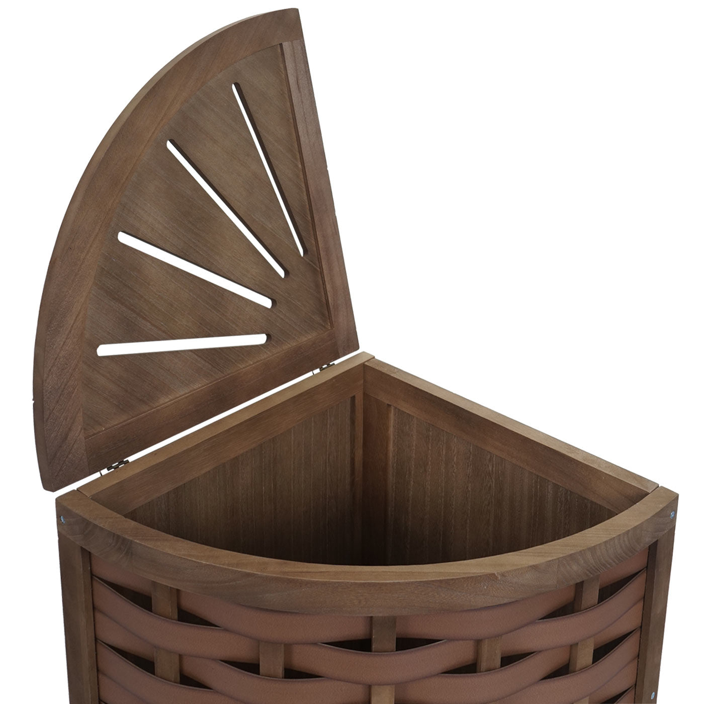 Cosmo Casa - Hoekwasmand - Inklapbaar - Bamboe - Bruin - 66×53×38 cm