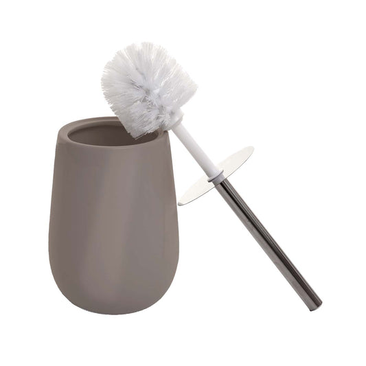 Cosmo Casa - 5-delige Badkamerset - Toiletset Badkameraccessoires - Keramiek - Grijs