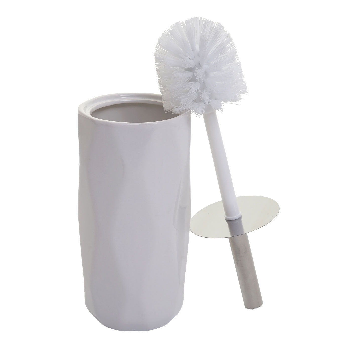 Cosmo Casa - 5-delige Badkamerset - Toiletset Badkameraccessoires - Keramiek - Wit