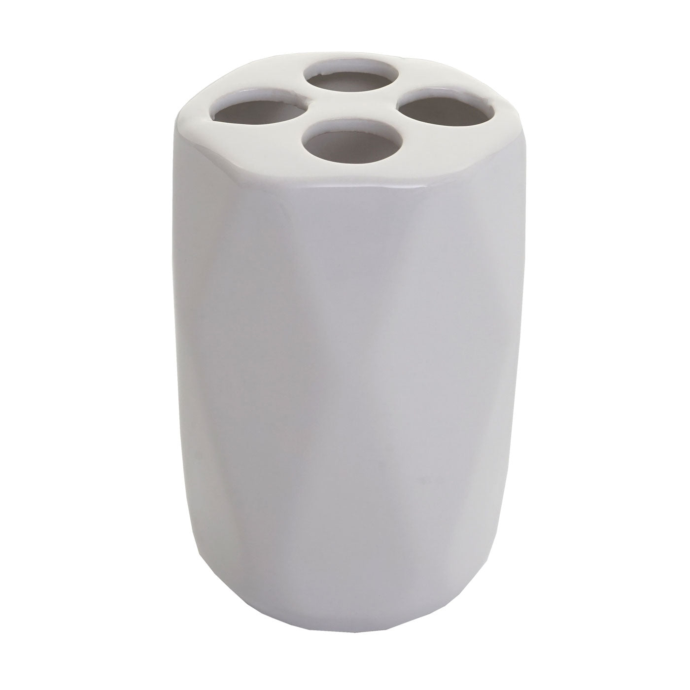 Cosmo Casa - 5-delige Badkamerset - Toiletset Badkameraccessoires - Keramiek - Wit