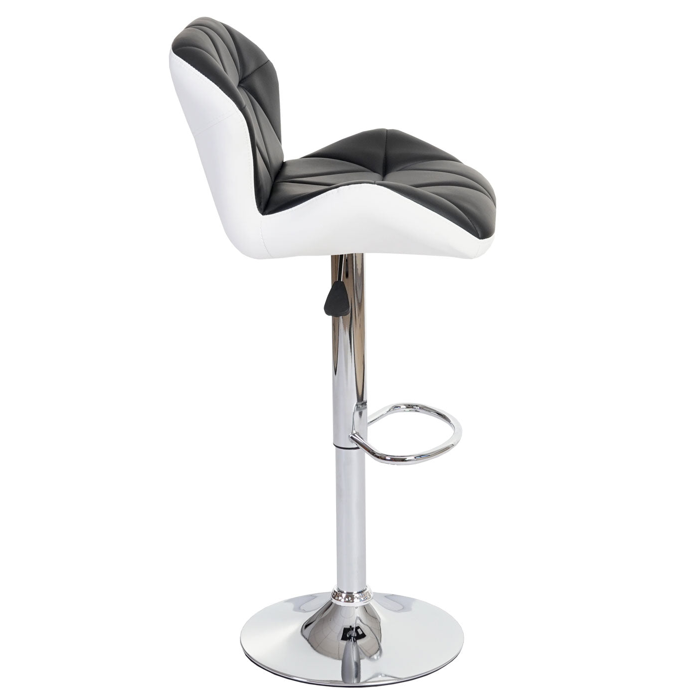 Cosmo Casa - Barkruk - In hoogte verstelbaar - Kunstleer - Zwart