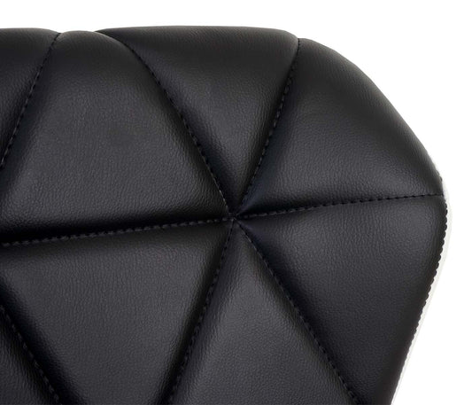 Cosmo Casa - Barkruk - In hoogte verstelbaar - Kunstleer - Zwart