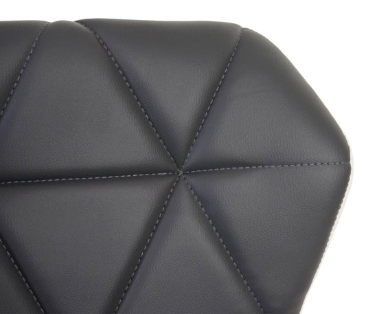 Cosmo Casa - Barkruk - In hoogte verstelbaar - Kunstleer - Grijs