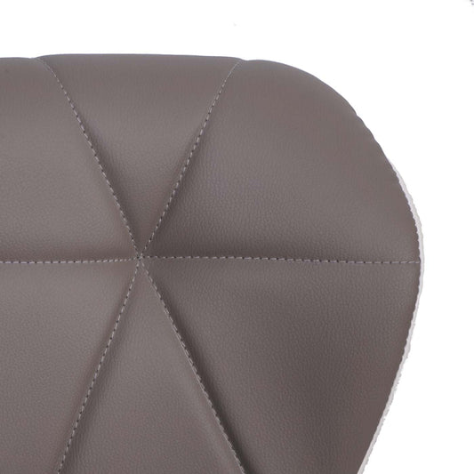 Cosmo Casa - Barkrukken set van 2 - In hoogte verstelbaar - Kunstleer - Taupegrijs